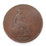 1838 - 1864 Queen Victoria 1st Portrait 1d Penny. Average Cir. Condition.