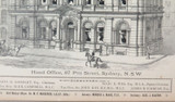 1880's Stunning Large Advertisement for AMP Australian Mutual Provident Society.