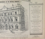 1880's Stunning Large Advertisement for AMP Australian Mutual Provident Society.