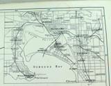 c1870s Detailed Coloured Map of Victoria County Boundaries + Melbourne Layout.