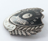 Large Vintage Sterling Silver Badge / West End Lawn Bowls Club, Auckland, N.Z