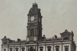 c1880 Superb / Photographic Like / Glossy Lithograph of “City Hall, Ballarat"