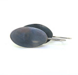Handmade Sterling Silver Oval Shaped Earrings 4.6g