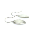 Handmade Sterling Silver Oval Shaped Earrings 4.6g