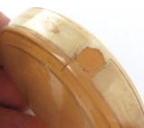 Vintage Mens Pin Set Pocket Watch Plastic Night Case / Travel Case.