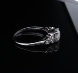 Vintage Handmade 1.14cttw Diamond Set Platinum Ring Size O Val $12750