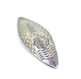 Unusual Sterling Silver Miniature Shield Style Decorative Pendant 25.1g