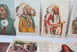 Superb Lot of 19 x 1907 - 1908 Native American Indians Colour Postcards