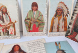 Superb Lot of 19 x 1907 - 1908 Native American Indians Colour Postcards