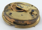 Antique Scottish Key Wind Pocket Watch Movement & Dial. A Auer, Aberdeen.