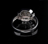 Vintage 0.88ct Diamond Set 14ct White Gold Ring Size L Val $3900