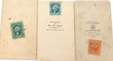 3 x c1860s USA American Studio Carte de Visite Photos All with Washington Stamps