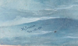 1911 Large Maritime Watercolour & Gouache on Board "SS Norseman" by W Pearson.