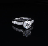 Tiffany & Co GIA 1.57 cttw G VVS2 Diamond Set Platinum Ring Size J1/2 Val $31900