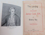 RARE 1901 Booklet. Re-enactment of Capt Cooks Landing at Botany Bay 1770