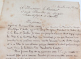 1849 Letter in French to the President of the Scientific Congress, Ixelles.
