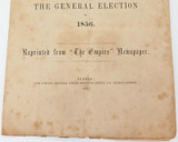 Possibly Unique / Super Rare 1856 NSW General Election Tea Tax Rhymes Pamphlet.