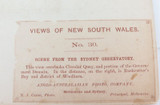 Rare c1870s N J Caire “Views of New South Wales” Photo. View from Observatory.