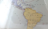 Superb Lot 7 1875 French Produced Colour Lithographs Maritime / Shipping Routes.