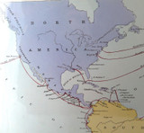 Superb Lot 7 1875 French Produced Colour Lithographs Maritime / Shipping Routes.