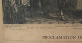 c1802 Large Aquatint Etching “Proclamation of Peace. London, April 29, 1802.”