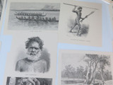 1880s Large Job Lot 35 x Engravings. Aborigines, Maori, South Sea Islanders etc