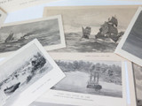 1880s Large Job Lot 45 x Maritime Engravings. Australia & Some N.Z