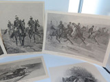 1880s Job Lot Australiana Engravings. Military, Police, Prison Interior.