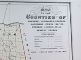 RARE c1886 10 x Very Large “County” Maps of NSW Districts by John Sands.