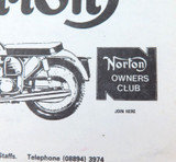 Scarce 1984 UK Norton Motorcycle Parts Price List.