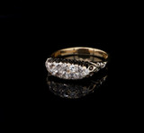 Antique Handmade 0.42cttw Old Cut Diamond 18ct Gold Ring Size S Val $4705