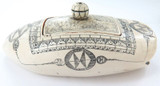 Resin Faux Replica Scrimshaw Trinket Box.