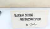 Near Mint / Huge Georgian Style Silverplate Serving Spoon by Gerity Original Box