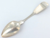 c1860s - 1880s. American USA Coin Silver Dessert Spoon. Dunseath & Co.