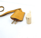 Gucci Leather Yellow Key Holder, Keys & Cadena Padlock