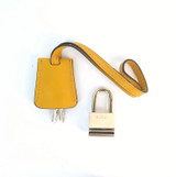 Gucci Leather Yellow Key Holder, Keys & Cadena Padlock