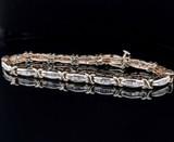 Vintage 10ct Gold 1.94cttw Diamond Set Bracelet 18cm 11.7g Val $6950