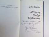'Military Badge Collecting' Hardcover Reference Book by John Gaylor