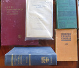 Five Vintage / Antique Non-Finction Books. Geography, French, Dictionary