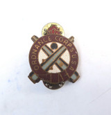 Vintage Army Ordnance Crest Pin with Double Clutch Back