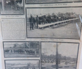 WW1 Page ex Sydney Mail 1916. Queenslanders for the Front. Training at Enoggera.