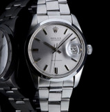 Vintage 1972 Rolex Oysterdate Precision Steel Men's Watch Ref 6694