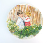 Wedgwood "Be My Friend" Cabinet Plate From 'My Memories' Series by Mary Vickers