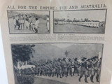 Rare Fijian Soldiers WW1 Page Sydney Mail 1915 Fiji and Australia For the Empire
