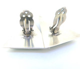 Stunning Handmade Sterling Silver & Malachite Clip-on Earrings 28.8g