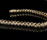 Vintage 14ct Gold 1.65cttw Diamond Set Bracelet 18cm 12.2g Val $5720