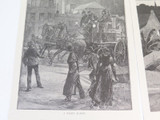 Group Lot Original 1886 Engraving Prints, Early Sydney Evenings