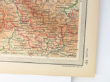 1922 Scarce Times Survey Atlas of the World. Plate No.40 Map of Western Germany