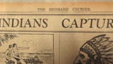 "Red Indians Capture Brisbane” Bizarre 1928 The Brisbane Courier Huge Advert.