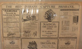 "Red Indians Capture Brisbane” Bizarre 1928 The Brisbane Courier Huge Advert.